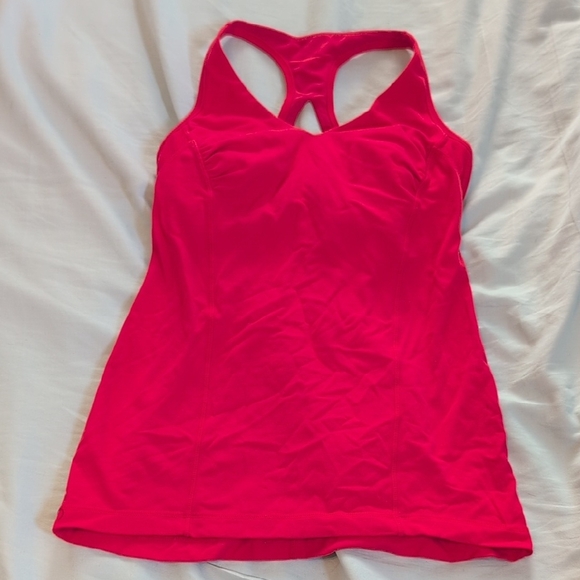 lululemon athletica Tops - Lululemon Red Racerback Tank Top